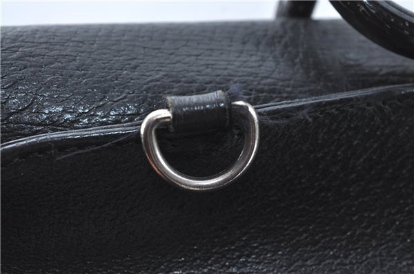 Authentic GUCCI 2Way Shoulder Cross Body Hand Bag Purse Leather Black Junk J1997