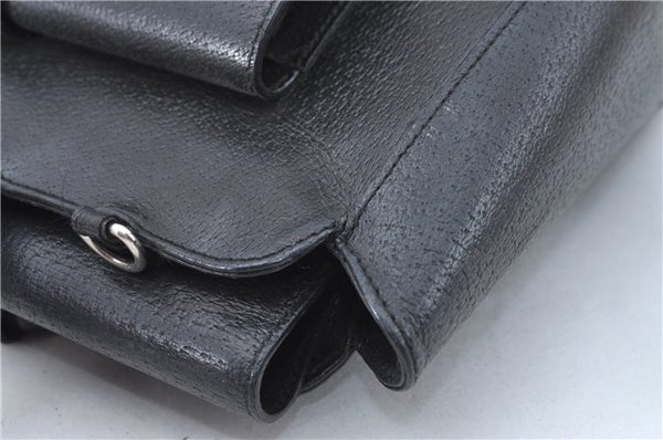 Authentic GUCCI 2Way Shoulder Cross Body Hand Bag Purse Leather Black Junk J1997