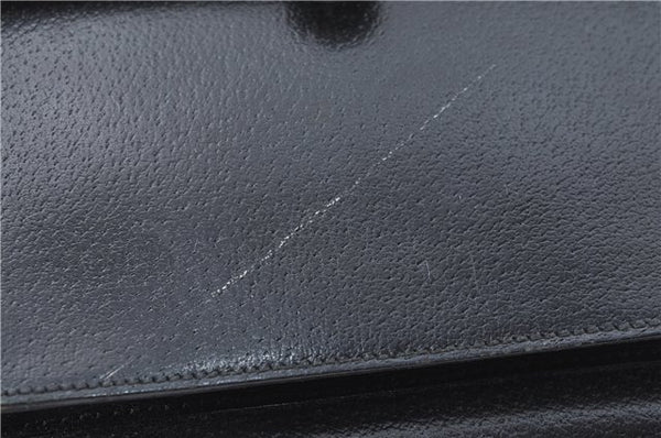 Authentic GUCCI 2Way Shoulder Cross Body Hand Bag Purse Leather Black Junk J1997