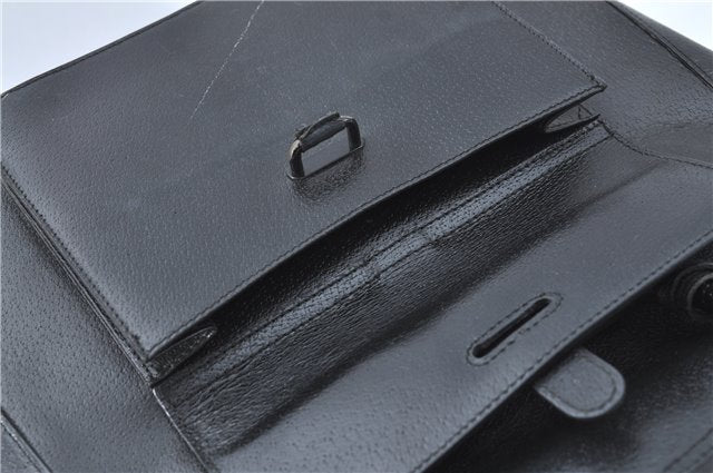 Authentic GUCCI 2Way Shoulder Cross Body Hand Bag Purse Leather Black Junk J1997