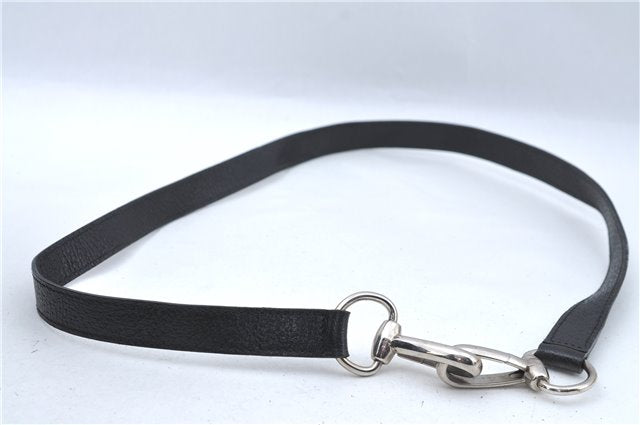 Authentic GUCCI 2Way Shoulder Cross Body Hand Bag Purse Leather Black Junk J1997