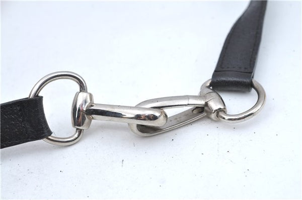 Authentic GUCCI 2Way Shoulder Cross Body Hand Bag Purse Leather Black Junk J1997