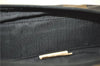 Authentic FENDI Pequin Vanity Case Hand Bag Pouch PVC Leather Brown Black J1999