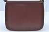 Authentic Cartier Must de Cartier Leather Shoulder Cross Bag Bordeaux Red J2003