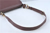 Authentic Cartier Must de Cartier Leather Shoulder Cross Bag Bordeaux Red J2003