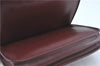 Authentic Cartier Must de Cartier Leather Shoulder Cross Bag Bordeaux Red J2003