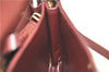 Authentic Cartier Must de Cartier Leather Shoulder Cross Bag Bordeaux Red J2003