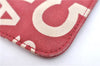 Authentic CHANEL By Sea Line Glasses Case Canvas Purse Red J2009