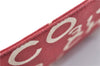 Authentic CHANEL By Sea Line Glasses Case Canvas Purse Red J2009