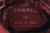 Authentic CHANEL By Sea Line Glasses Case Canvas Purse Red J2009