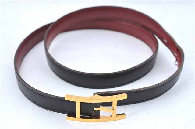 Authentic HERMES Ladies Leather Belt Reversible Size 80cm 29.9-31.9