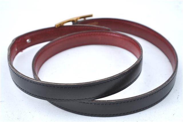 Authentic HERMES Ladies Leather Belt Reversible Size 80cm 29.9-31.9