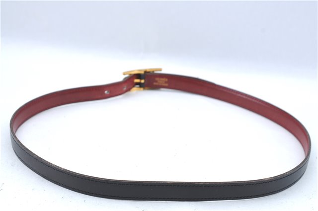 Authentic HERMES Ladies Leather Belt Reversible Size 80cm 29.9-31.9