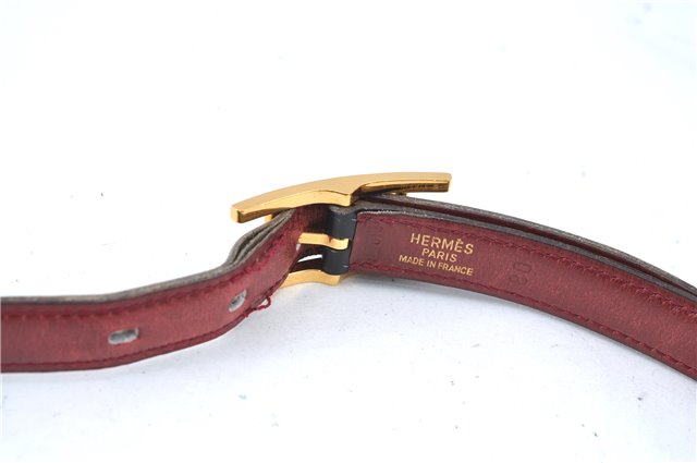 Authentic HERMES Ladies Leather Belt Reversible Size 80cm 29.9-31.9