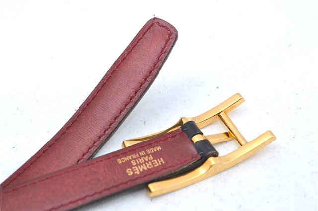 Authentic HERMES Ladies Leather Belt Reversible Size 80cm 29.9-31.9