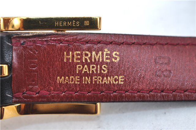 Authentic HERMES Ladies Leather Belt Reversible Size 80cm 29.9-31.9