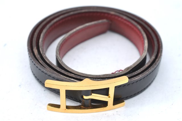 Authentic HERMES Ladies Leather Belt Reversible Size 80cm 29.9-31.9