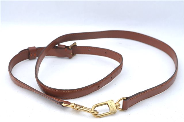Authentic Louis Vuitton Leather Shoulder Strap Brown 38.8-45.9
