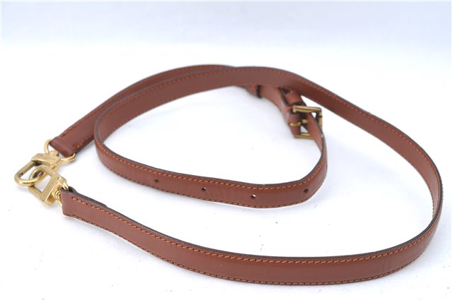 Authentic Louis Vuitton Leather Shoulder Strap Brown 38.8-45.9