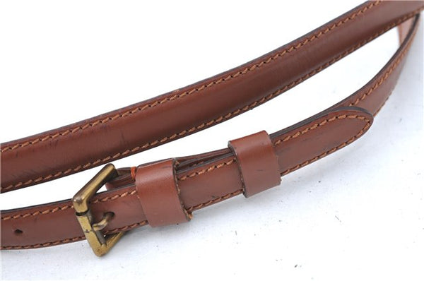 Authentic Louis Vuitton Leather Shoulder Strap Brown 38.8-45.9" LV J2013