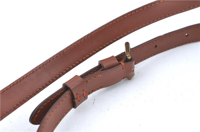 Authentic Louis Vuitton Leather Shoulder Strap Brown 38.8-45.9