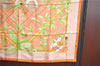 Authentic HERMES Carre 90 Scarf "SERENITE" Silk Orange Box J2017