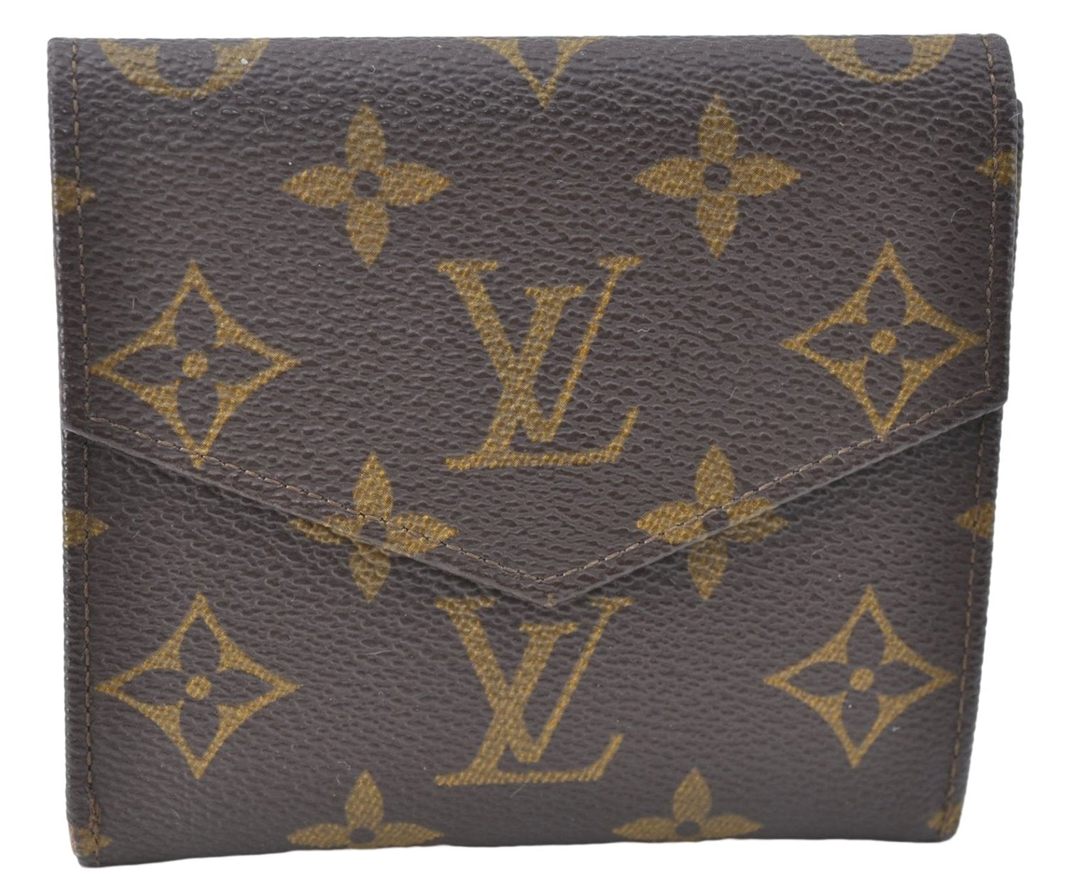 Auth Louis Vuitton Monogram Porte Monnaie Billets Bifold Wallet M61660 LV J2023