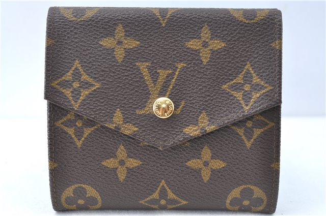 Auth Louis Vuitton Monogram Porte Monnaie Billets Bifold Wallet M61660 LV J2023