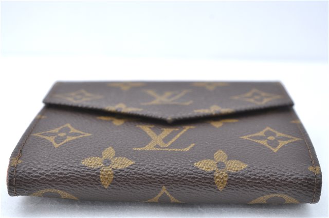 Auth Louis Vuitton Monogram Porte Monnaie Billets Bifold Wallet M61660 LV J2023