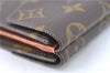 Auth Louis Vuitton Monogram Porte Monnaie Billets Bifold Wallet M61660 LV J2023