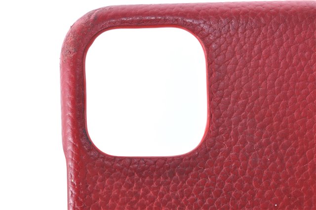 Auth Louis Vuitton Monogram Bumper 11 Pro Max IPhone Case Red M69095 LV J2026