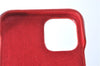 Auth Louis Vuitton Monogram Bumper 11 Pro Max IPhone Case Red M69095 LV J2026