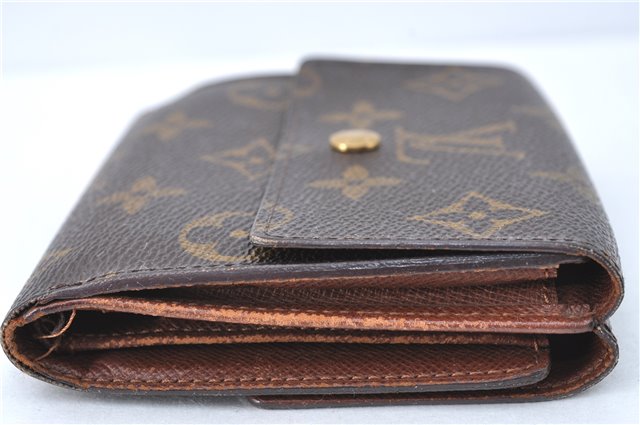 Auth Louis Vuitton Monogram Portefeuille Elise Bifold Wallet M61654 LV J2029