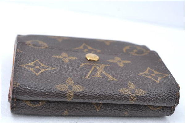 Auth Louis Vuitton Monogram Portefeuille Elise Bifold Wallet M61654 LV J2029