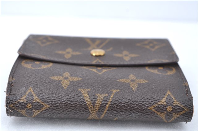 Auth Louis Vuitton Monogram Portefeuille Elise Bifold Wallet M61654 LV J2029