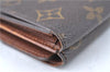 Auth Louis Vuitton Monogram Portefeuille Elise Bifold Wallet M61654 LV J2029