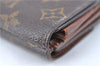 Auth Louis Vuitton Monogram Portefeuille Elise Bifold Wallet M61654 LV J2029