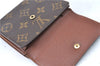 Auth Louis Vuitton Monogram Portefeuille Elise Bifold Wallet M61654 LV J2029