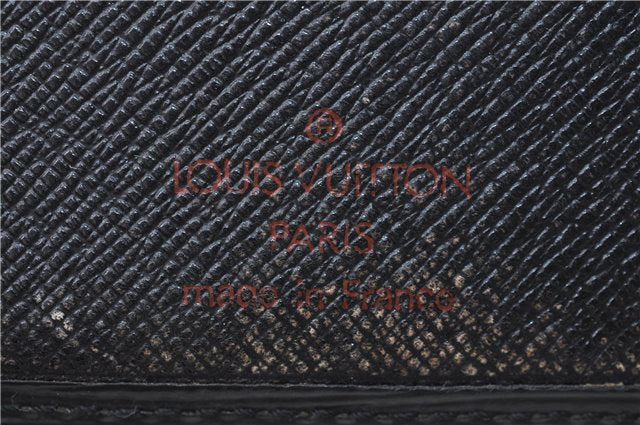 Authentic Louis Vuitton Epi Bifold Wallet Purse Black LV 4Set J2030