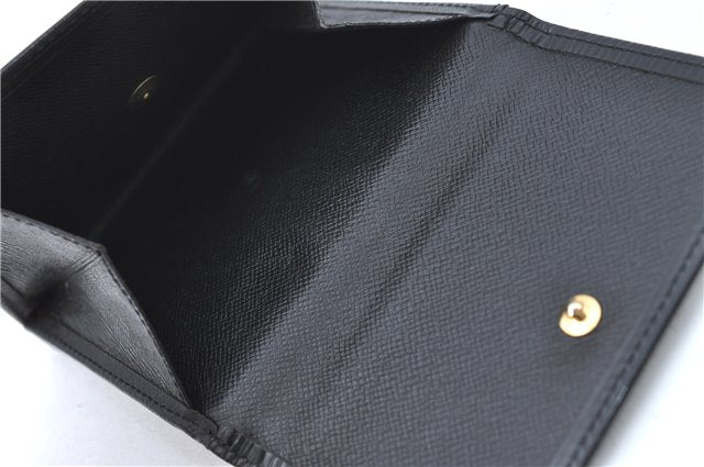 Authentic Louis Vuitton Epi Bifold Wallet Purse Black LV 4Set J2030