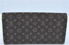 Louis Vuitton Monogram Mini Lin Portefeuille Sarah Wallet Brown M95234 LV J2037