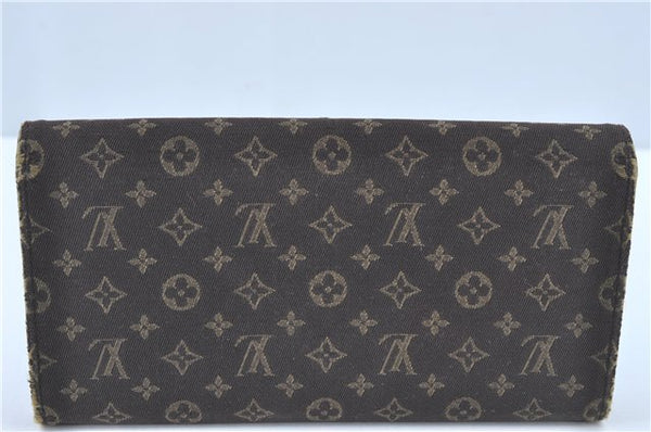 Louis Vuitton Monogram Mini Lin Portefeuille Sarah Wallet Brown M95234 LV J2037