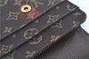 Louis Vuitton Monogram Mini Lin Portefeuille Sarah Wallet Brown M95234 LV J2037