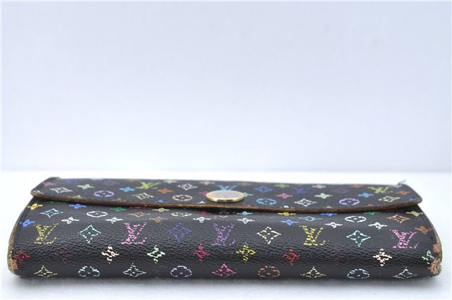 Louis Vuitton Monogram Multicolor Portefeuille Sarah Wallet M93748 Black J2042