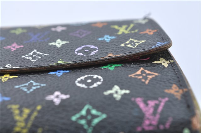 Louis Vuitton Monogram Multicolor Portefeuille Sarah Wallet M93748 Black J2042