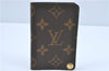 Auth Louis Vuitton Monogram Porte Cartes Credit Pression M60937 Card Case J2045