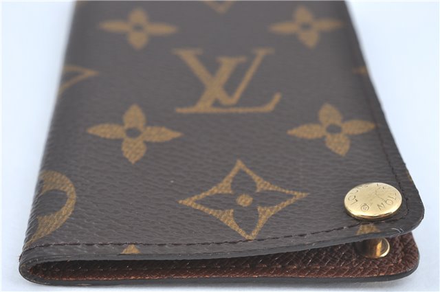 Auth Louis Vuitton Monogram Porte Cartes Credit Pression M60937 Card Case J2045