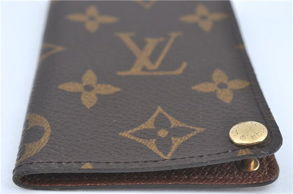 Auth Louis Vuitton Monogram Porte Cartes Credit Pression M60937 Card Case J2045