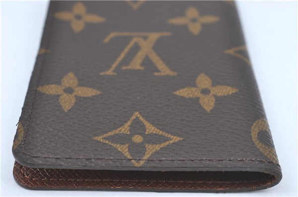 Auth Louis Vuitton Monogram Porte Cartes Credit Pression M60937 Card Case J2045