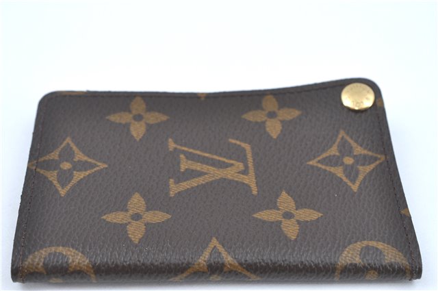 Auth Louis Vuitton Monogram Porte Cartes Credit Pression M60937 Card Case J2045